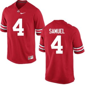 Men's Ohio State Buckeyes #4 Curtis Samuel Red Nike NCAA College Football Jersey December QMV8244IY